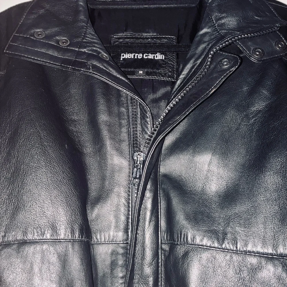 Vintage Pierre Cardin Midnight Black Bomber Jacket